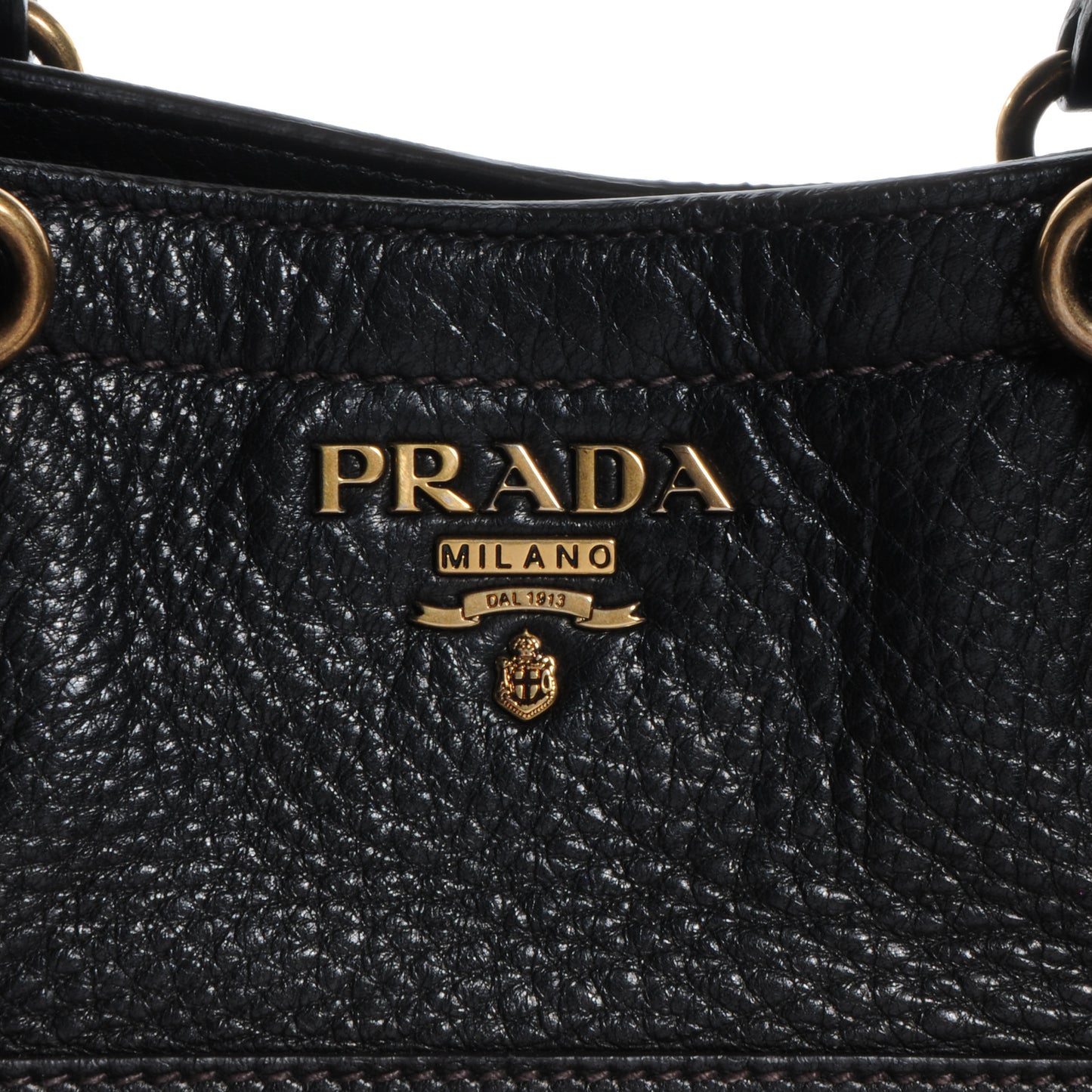 Deerskin Zipper Detail Tote Black