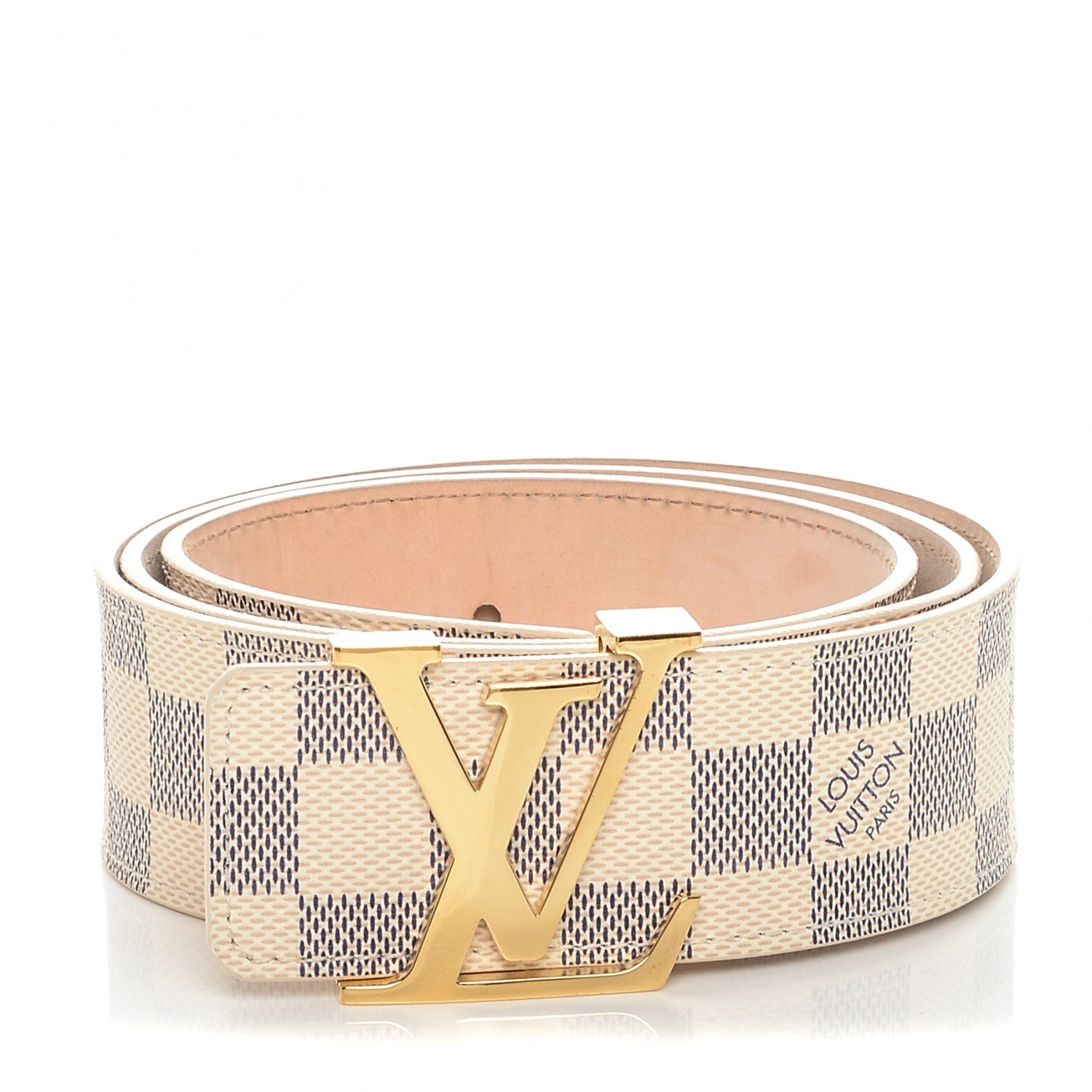 Louis Vuitton Damier Azur 40mm LV Initiales Belt 90 36 1 of 8
