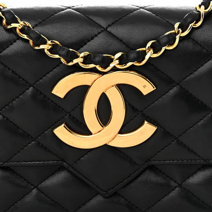 Chanel Lambskin Quilted Single Flap Black 8 of 12