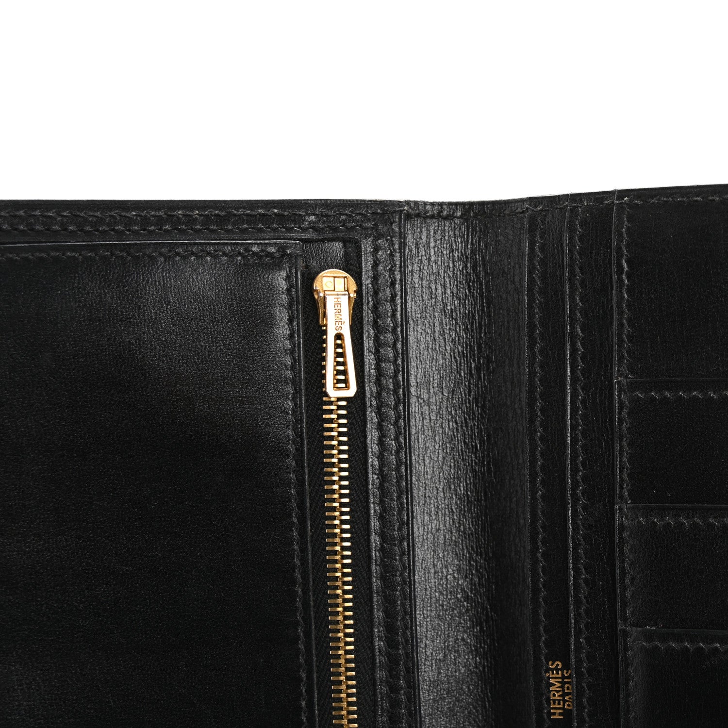 Hermes Box Bearn Gusset Wallet Black 13 of 13