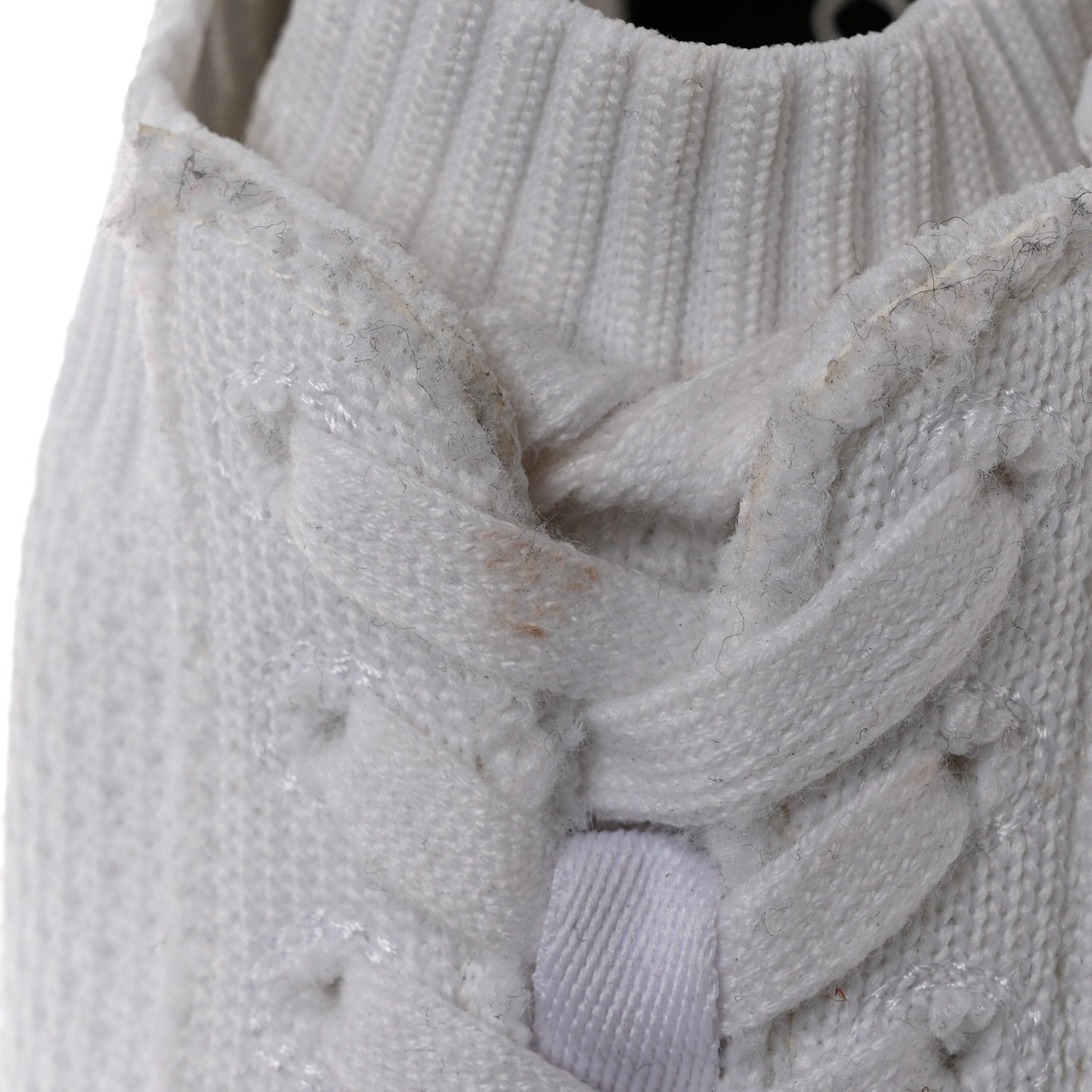 Fabric Logo Sneakers 37 White