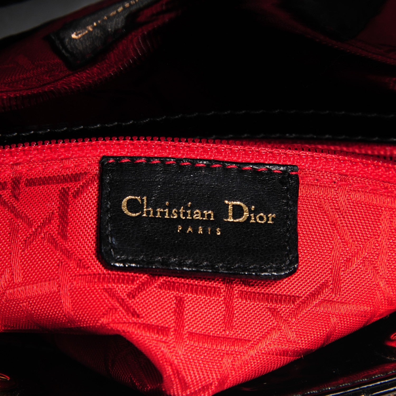 Christian Dior Patent Cannage Mini Lady Dior Black 5 of 8