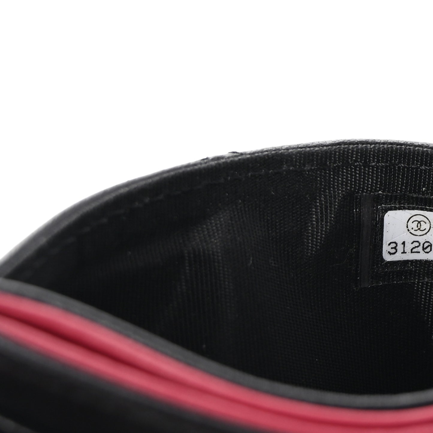 Lambskin Quilted Chanel 19 Card Holder Black