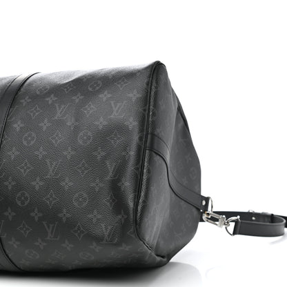 Louis Vuitton Monogram Eclipse Keepall Bandouliere 55 10 of 13