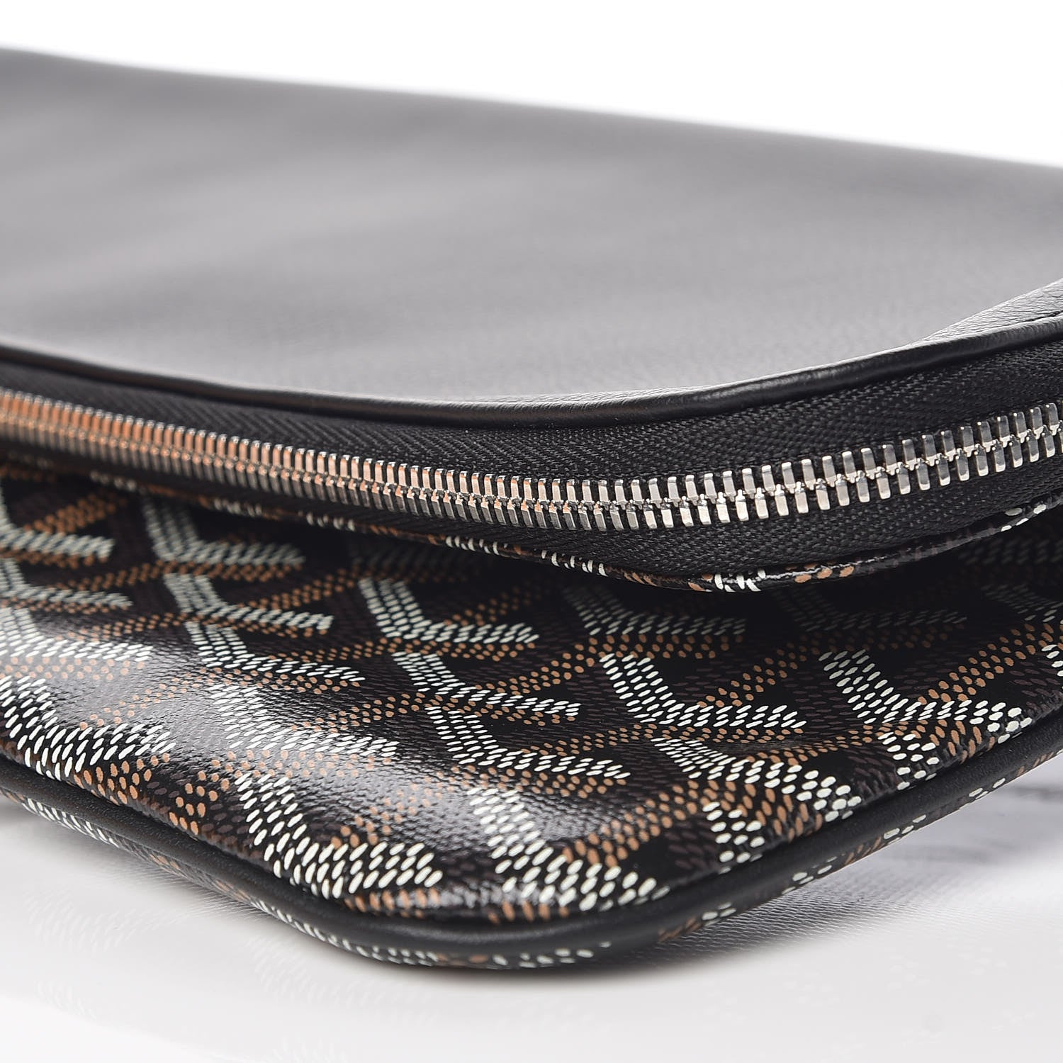 Goyard Goyardine Sainte Marie Soft Clutch Black 7 of 10