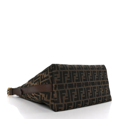 Fendi Zucca Vitello Artic Small Hobo Tobacco Castagna 4 of 9
