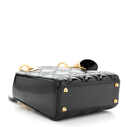 Christian Dior Patent Cannage Mini Lady Dior Black 4 of 10