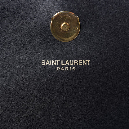 Saint Laurent Smooth Calfskin Medium Classic Monogram Kate Tassel Satchel Black 6 of 15