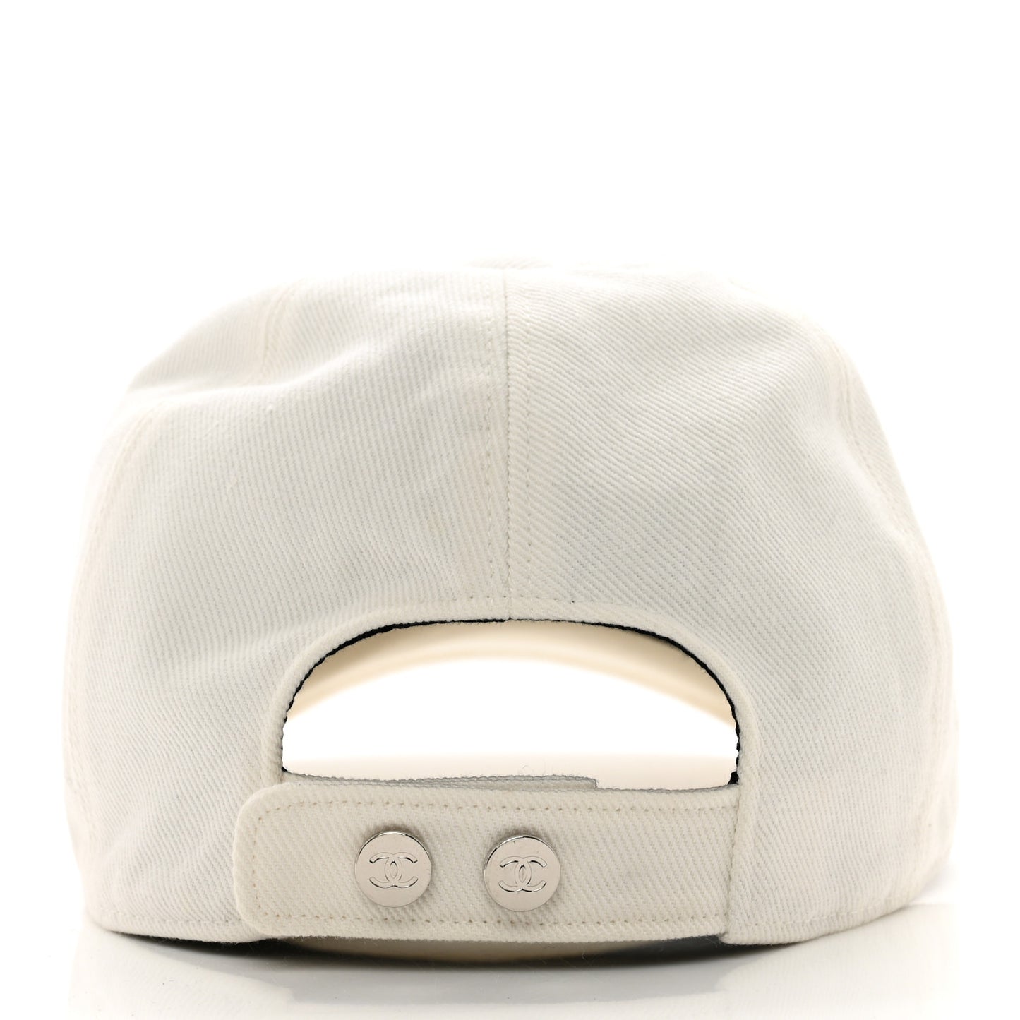 Cotton Sequin CC Cap Hat Ivory