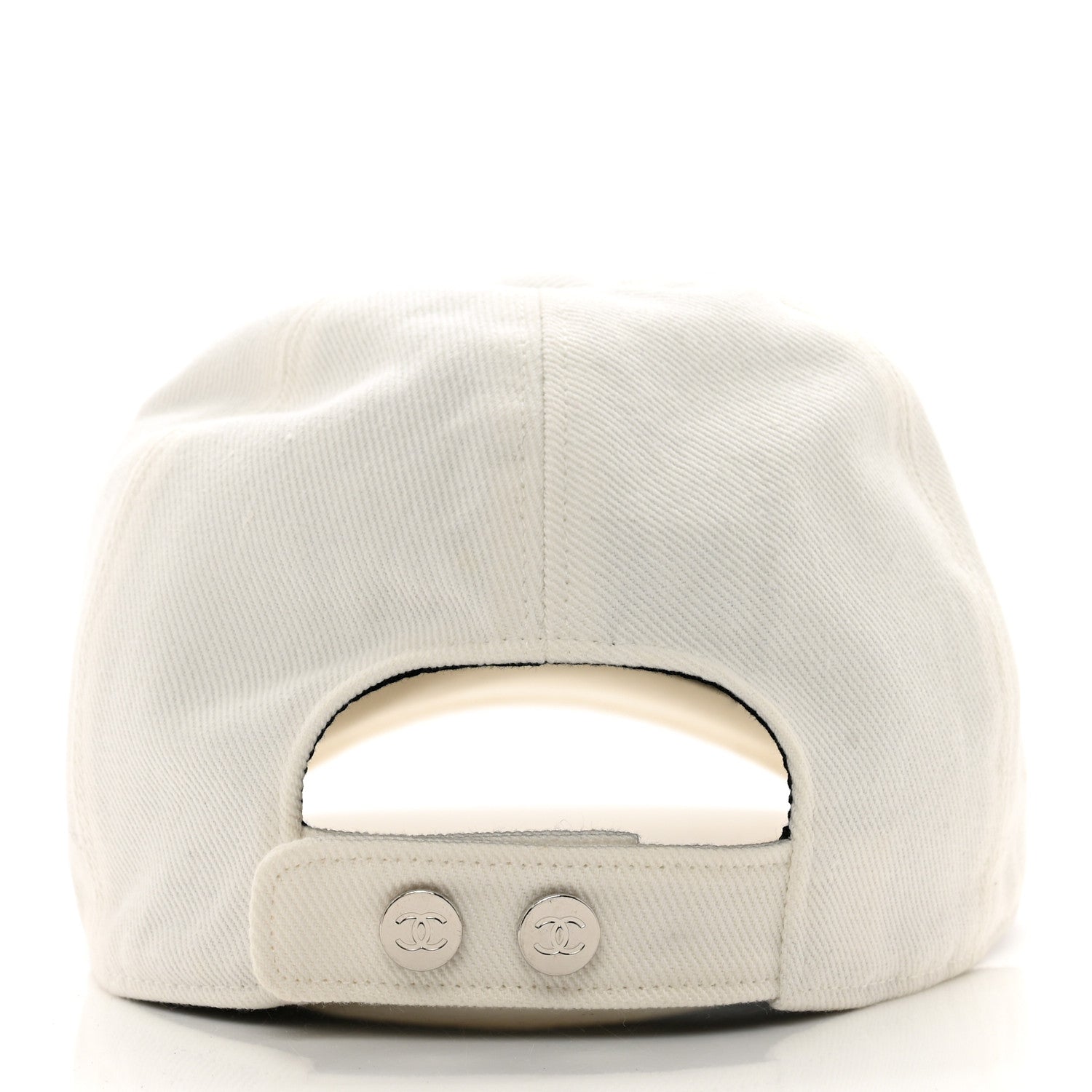 Chanel Cotton Sequin CC Cap Hat Ivory 5 of 7