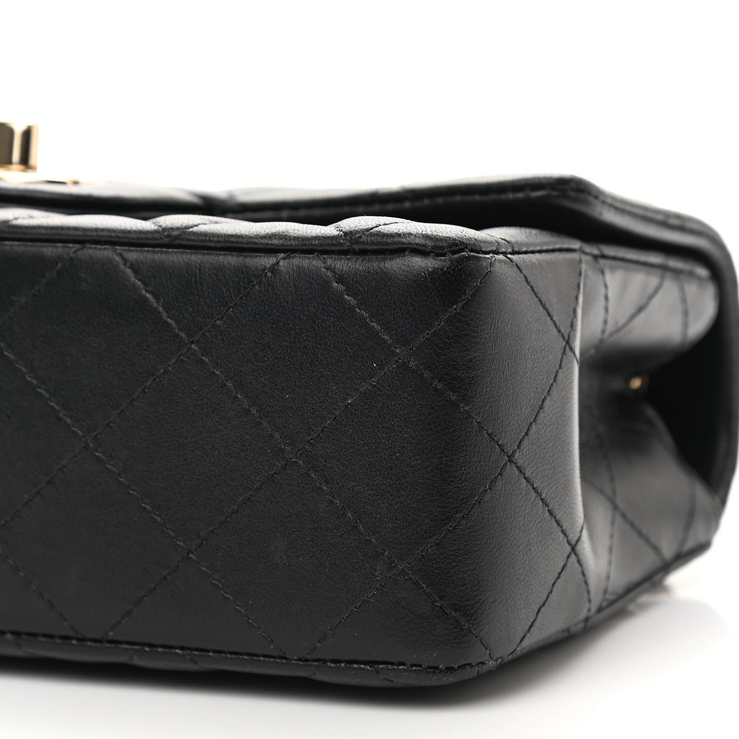 Chanel Lambskin Quilted Mini Rectangular Flap Black 10 of 12