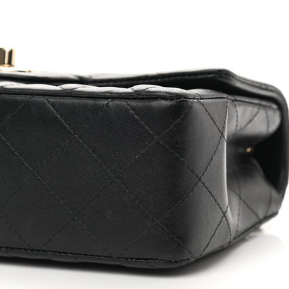 Chanel Lambskin Quilted Mini Rectangular Flap Black 10 of 12