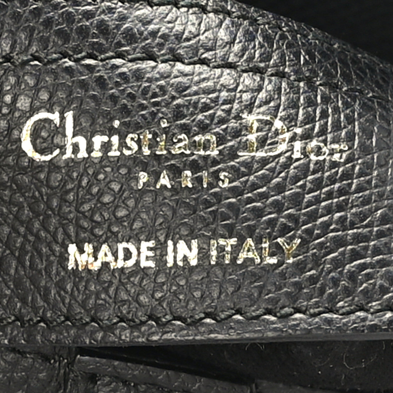 Grained Calfskin Saddle Bag Black