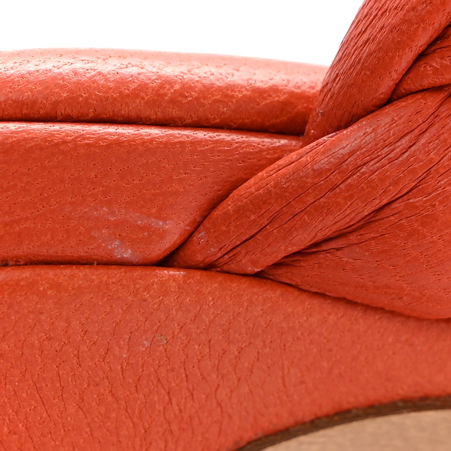 Bottega Veneta Nappa Twisted Padded Intrecciato Curve Slide Sandals 37 Paprika 10 of 10