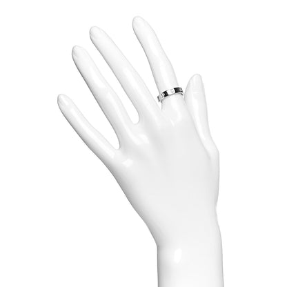 Cartier 18K White Gold 8 Diamond 4mm Wedding Band LOVE Ring 49 4.75 2 of 4