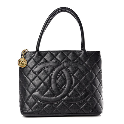 Chanel Caviar Quilted Medallion Tote Black 1 of 16