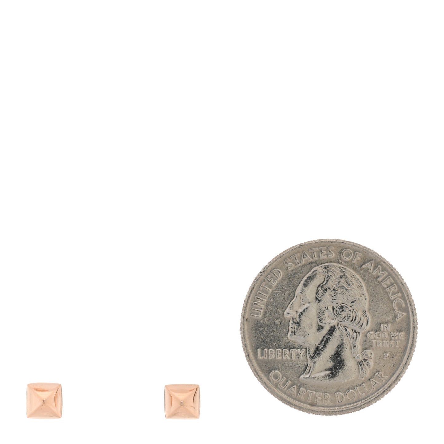 18K Rose Gold Clou d'H Stud Earrings