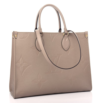 Louis Vuitton Empreinte Monogram Giant Onthego MM Tourterelle 3 of 10