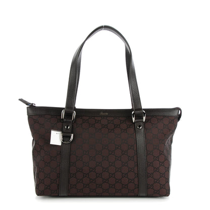 Gucci Nylon Monogram Medium Abbey Tote Dark Brown 1 of 7