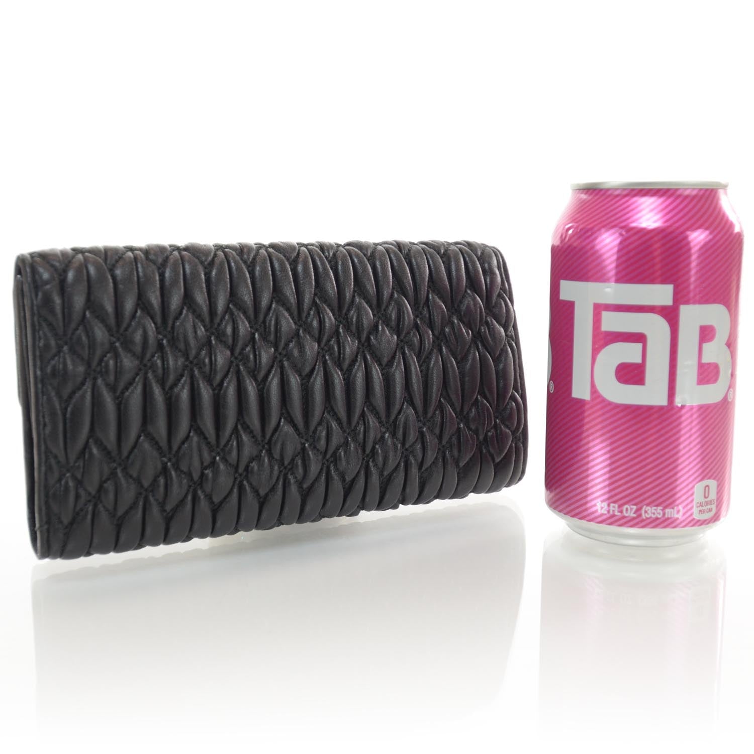 Miu Miu Matelasse Wallet Black 2 of 6