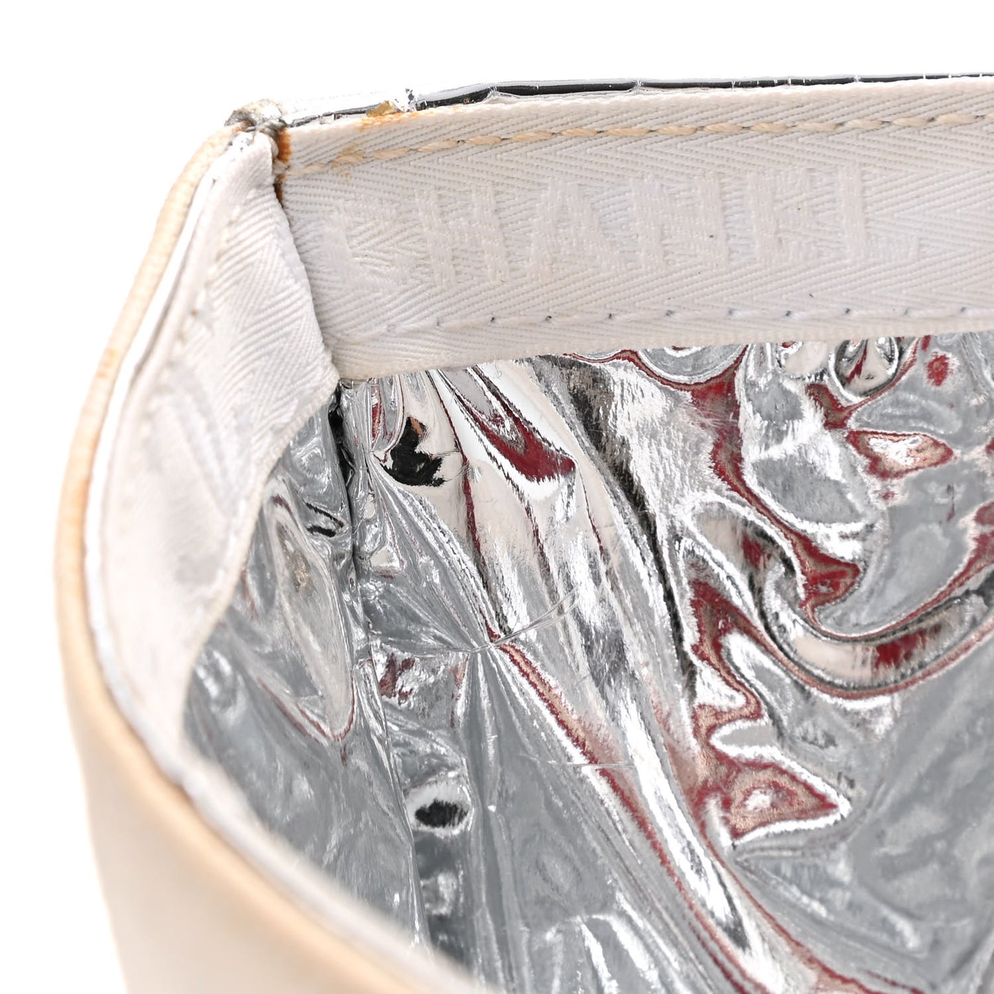 Canvas Foil N°5 Shopping Tote Beige