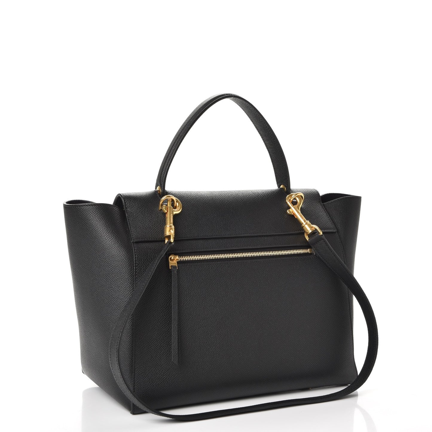 Grained Calfskin Mini Belt Bag Black