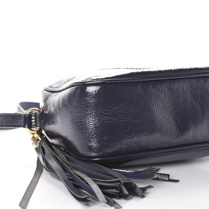 Gucci Vernice Naplack Small Soho Disco Bag Uniform Blue 8 of 10