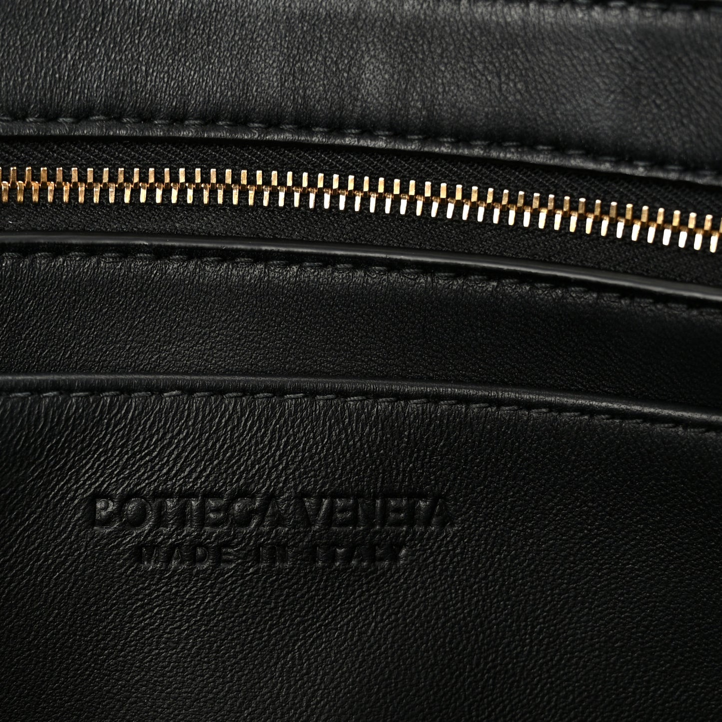 Nappa Intrecciato Small East West Andiamo Shoulder Bag Black