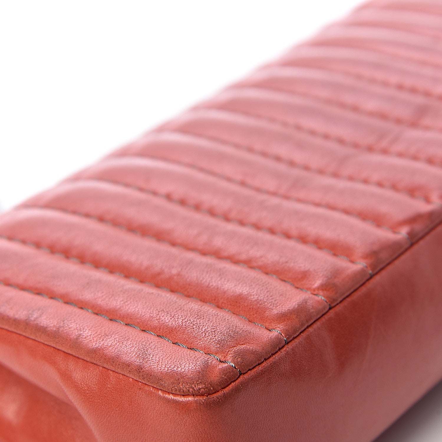 Chanel Lambskin Vertical Quilted East West Flap Red 21 of 24