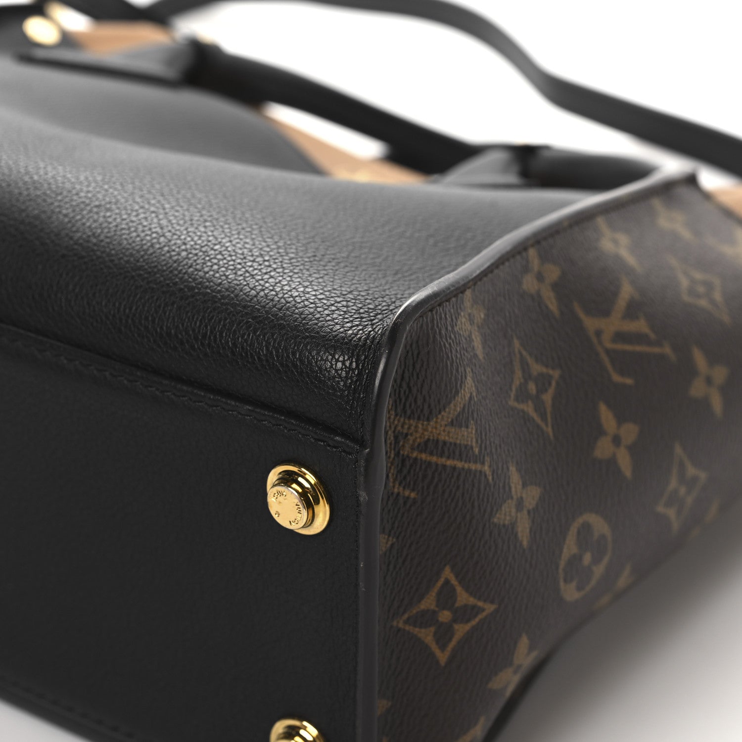 Louis Vuitton Calfskin Monogram On My Side MM Black 11 of 12