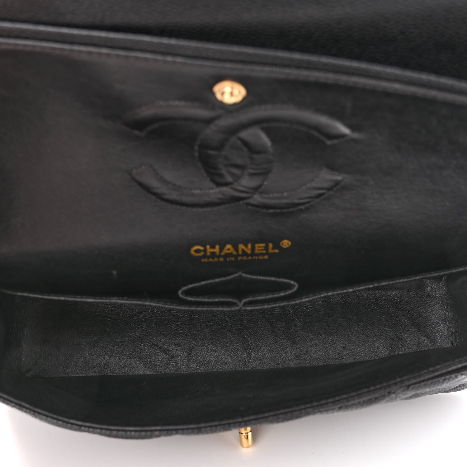 Chanel Caviar Quilted Medium Double Flap Black 5 of 10