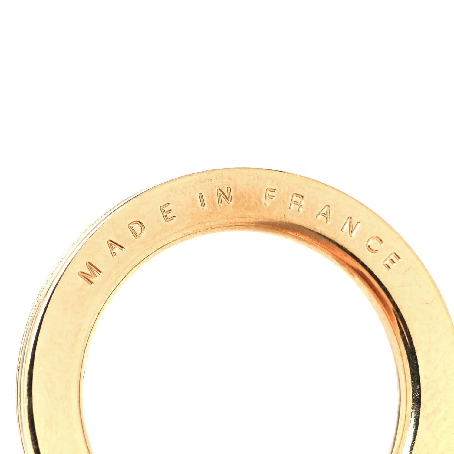 Louis Vuitton Metal Pochette Extender Key Ring Chain Gold 4 of 4