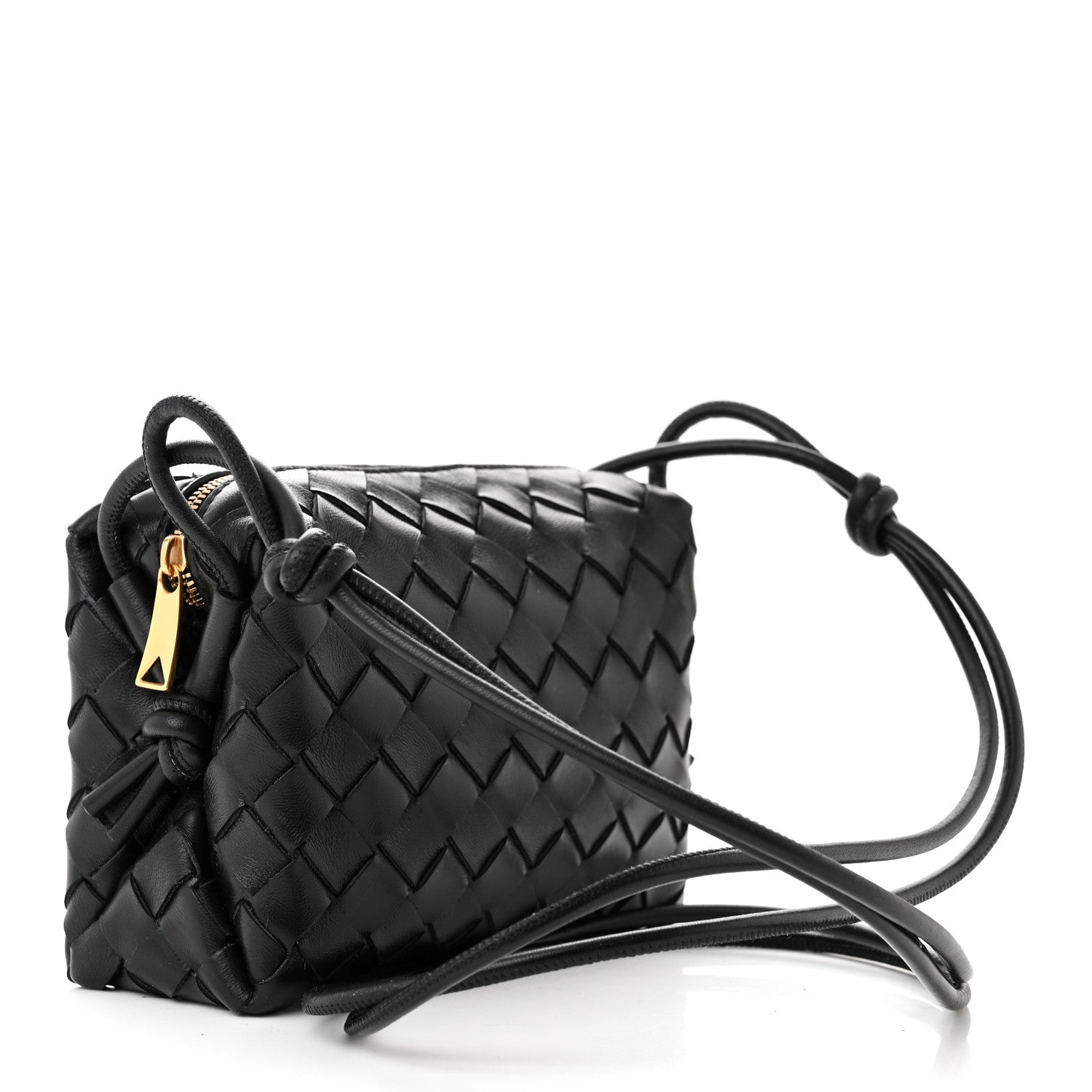 Bottega Veneta Nappa Intrecciato Mini Loop Camera Bag Black 3 of 9