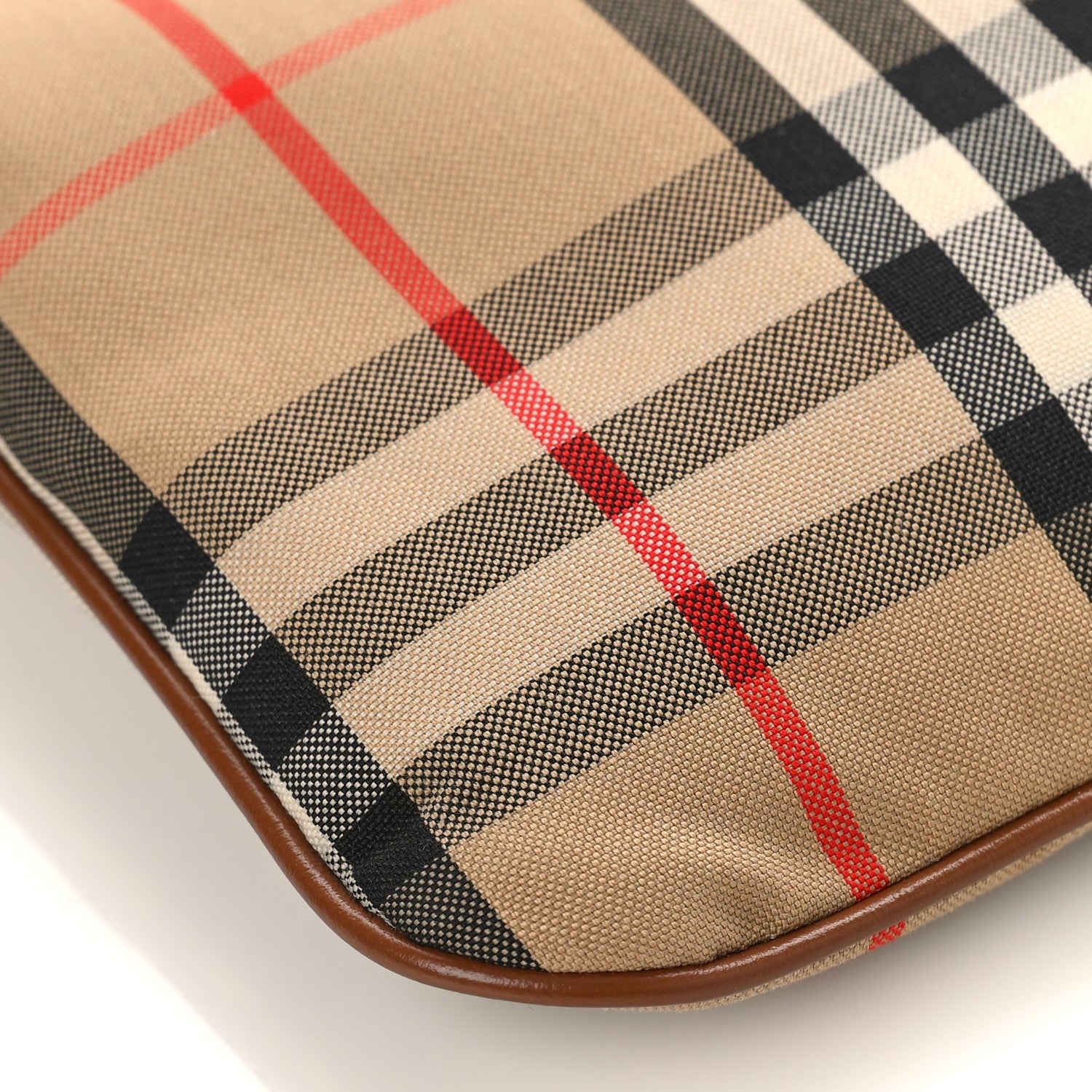 Burberry Horseferry Check Peyton Crossbody Clutch Bag Brown 7 of 8