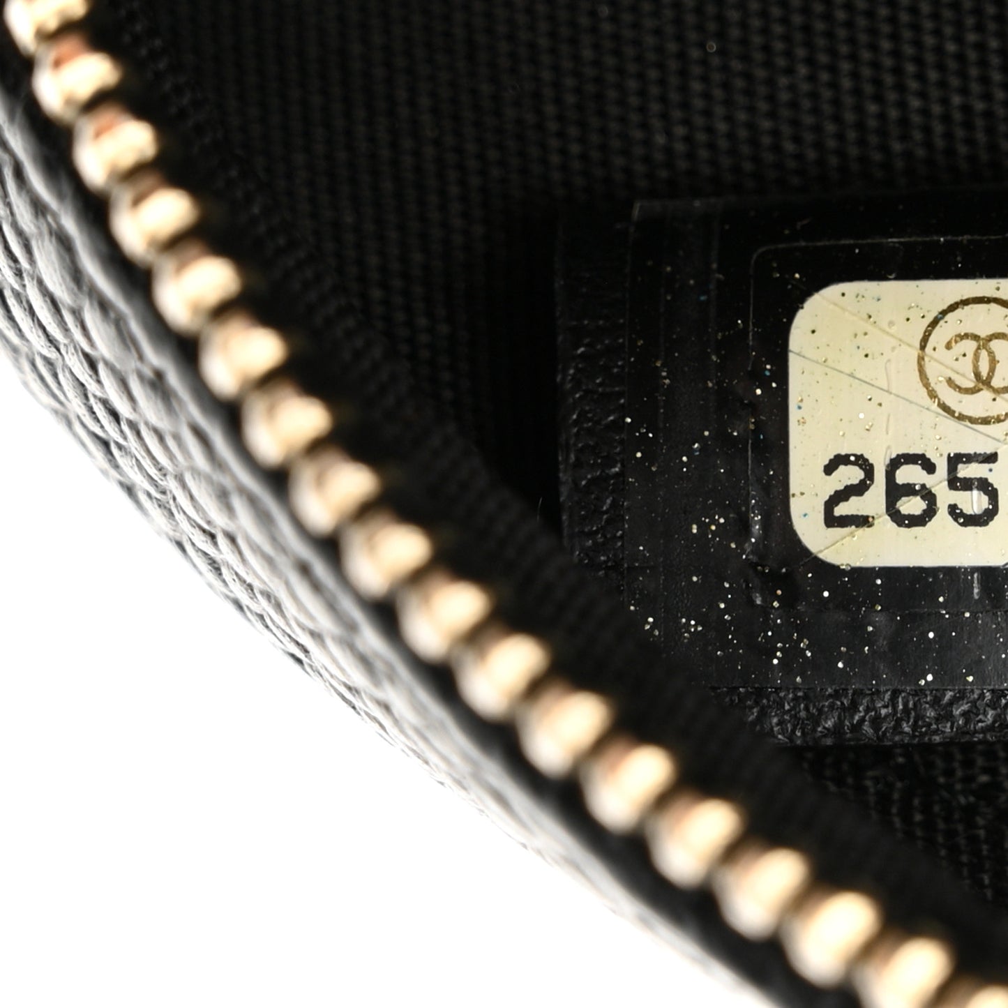 Caviar Quilted Round Filigree Crossbody Black