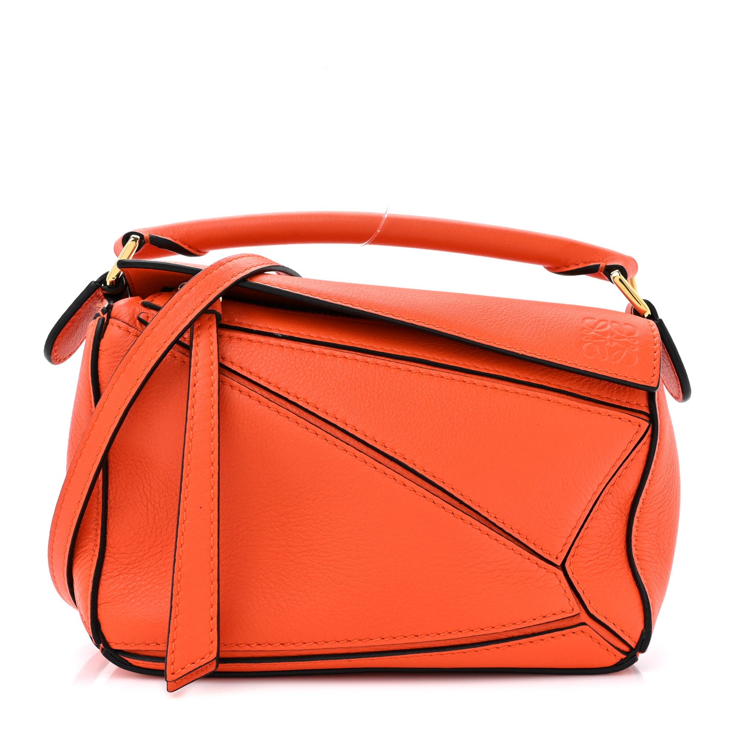 Calfskin Mini Puzzle Bag Orange