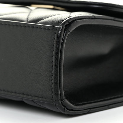 Chanel Lambskin Quilted Mini Trendy CC Chain Wallet Black 10 of 13