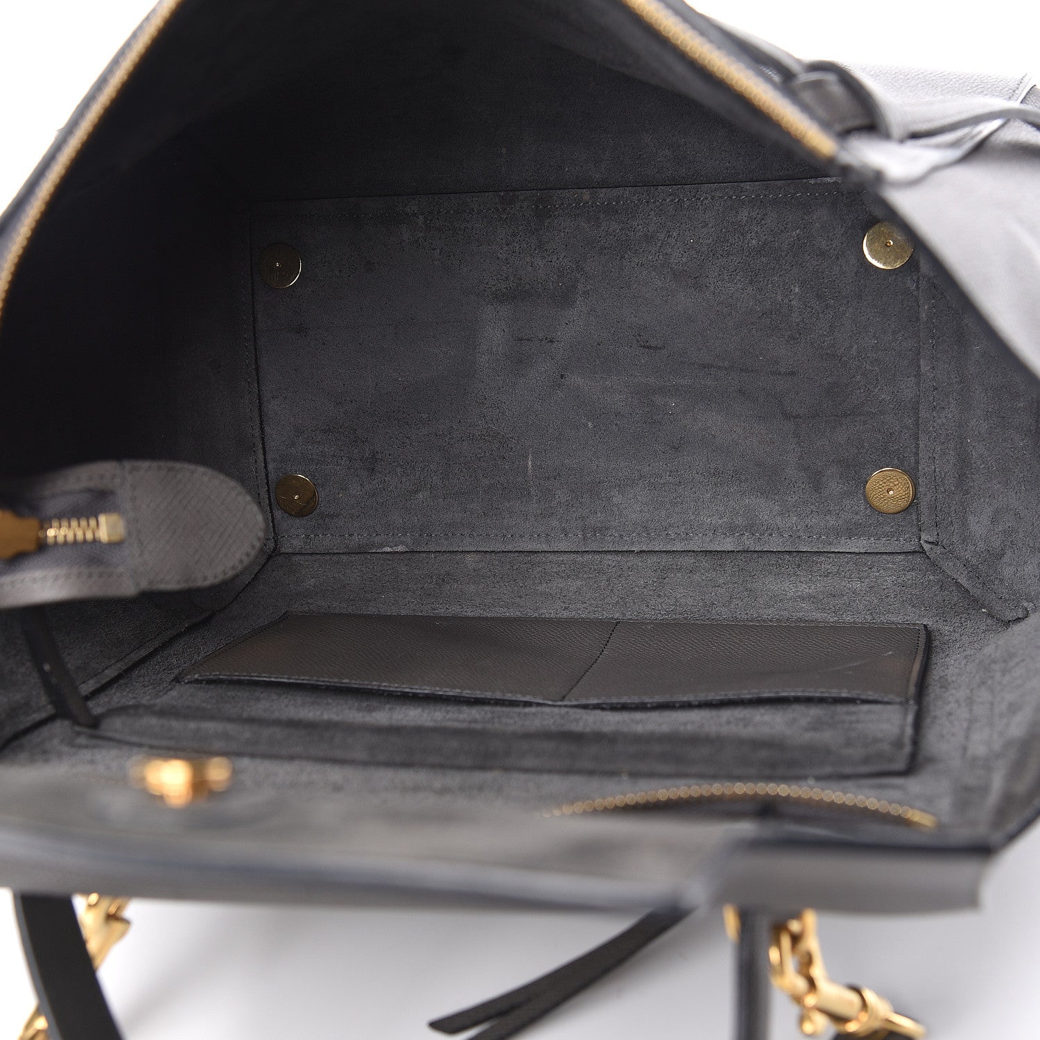Celine Grained Calfskin Mini Belt Bag Grey 5 of 20