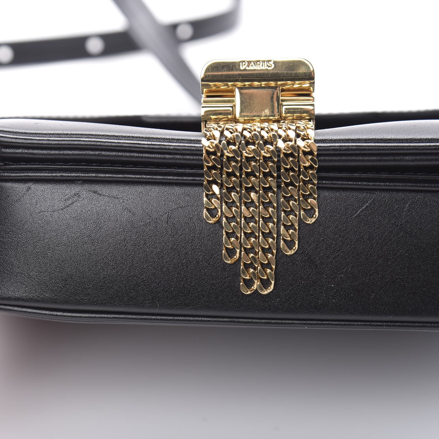 Celine Shiny Calfskin Small C Bag Black 13 of 14