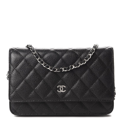 Chanel Caviar Quilted Wallet On Chain WOC Black 1 of 12