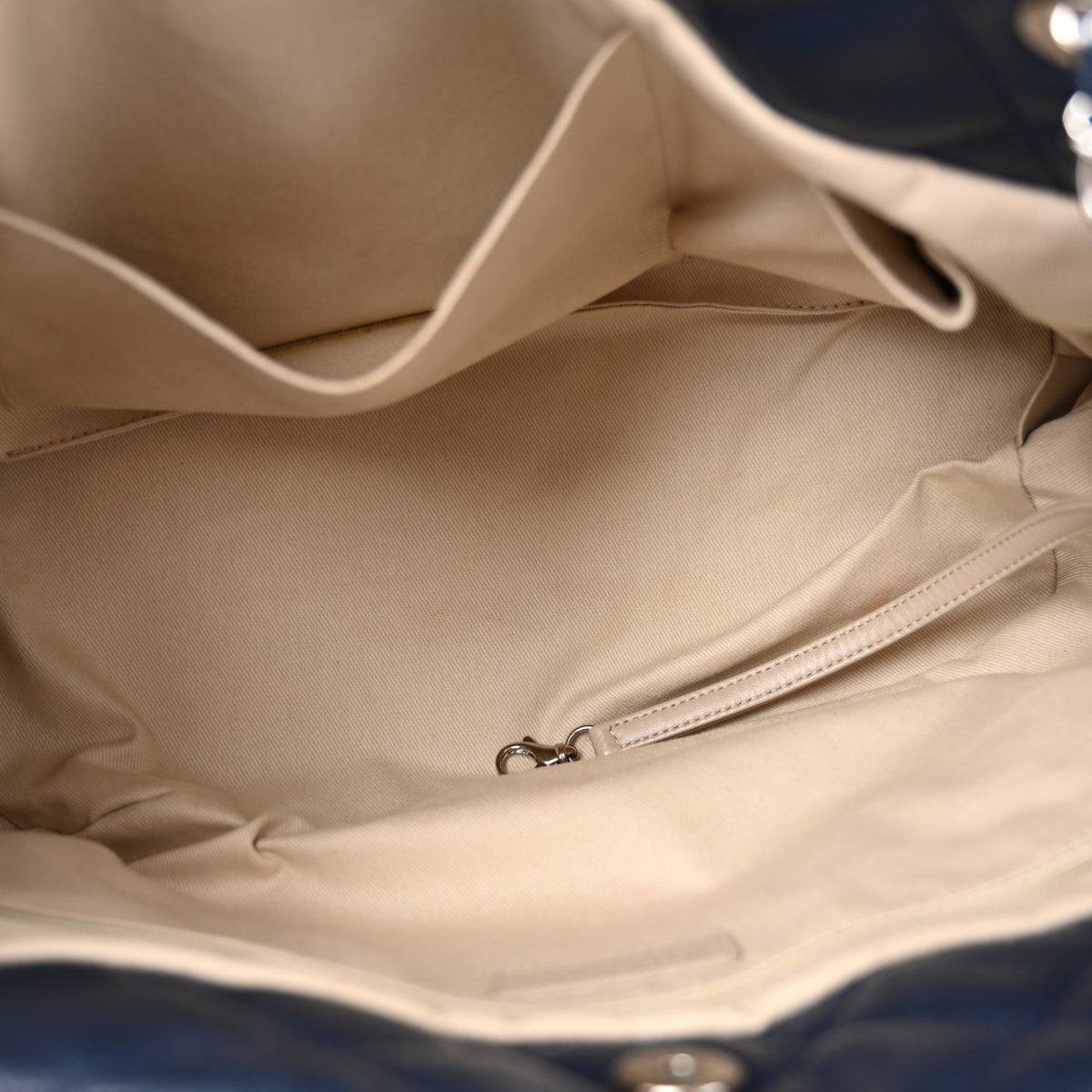 Caviar Timeless CC Soft Tote Navy Blue