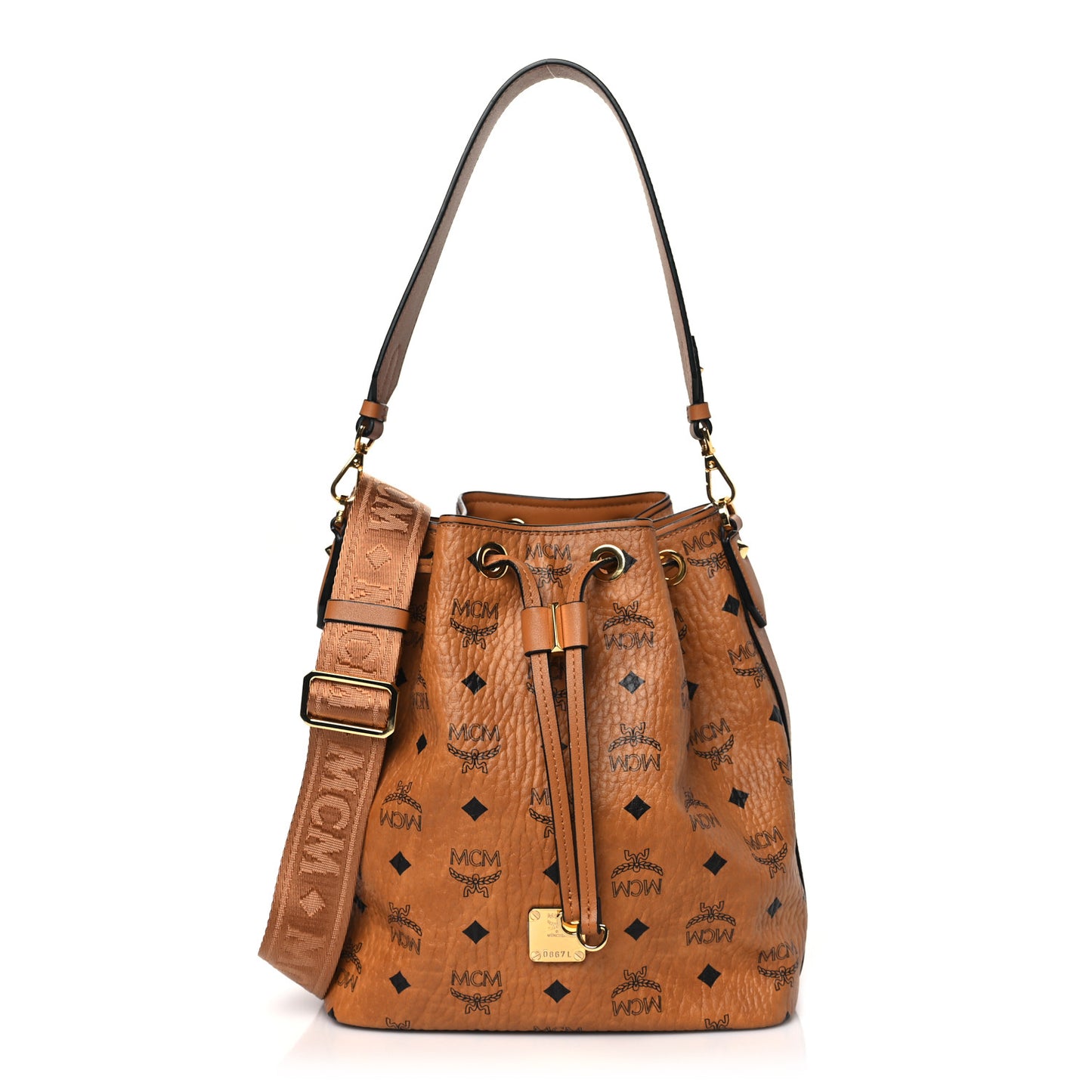 Visetos Small Aren Drawstring Bag Cognac