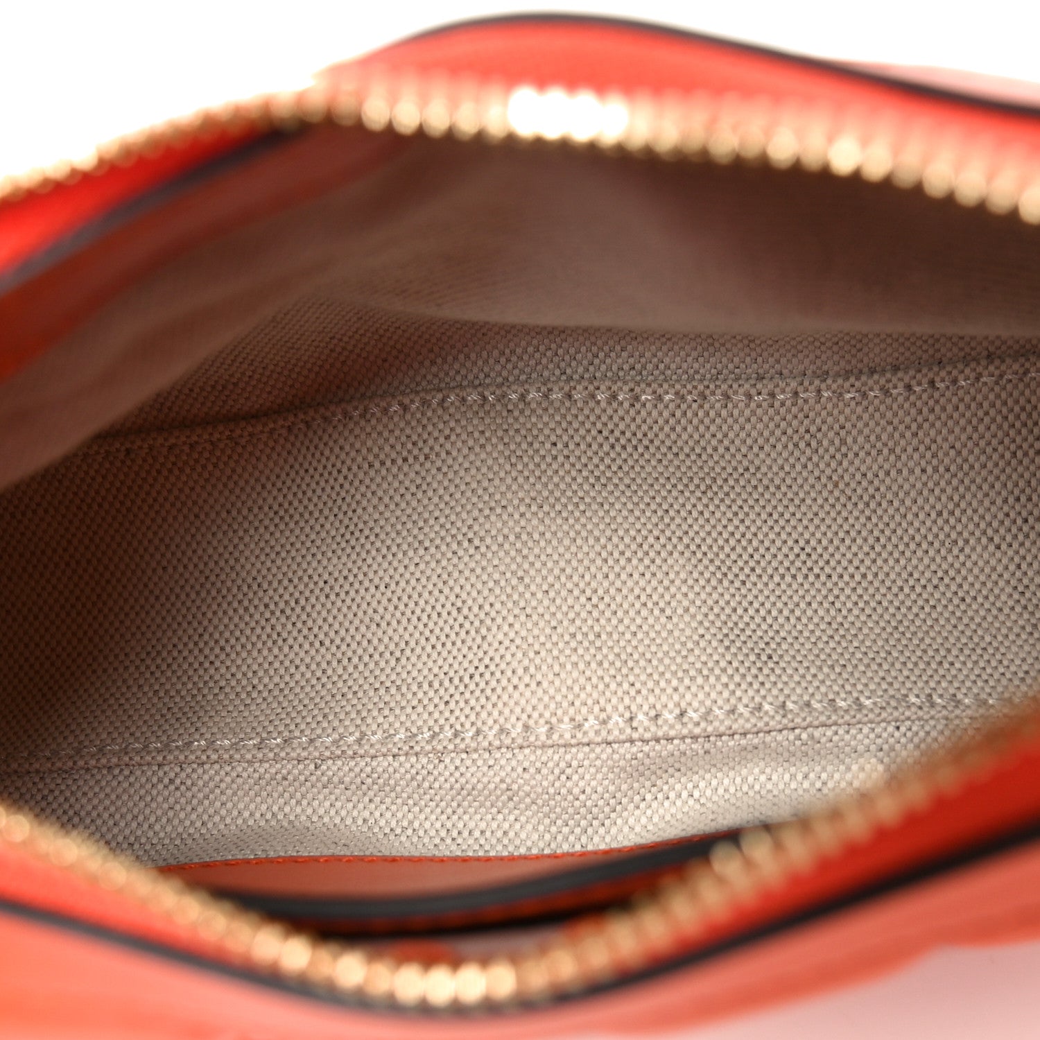Gucci Calfskin GG Matelasse Chain Handbag Deep Orange Natural 5 of 10
