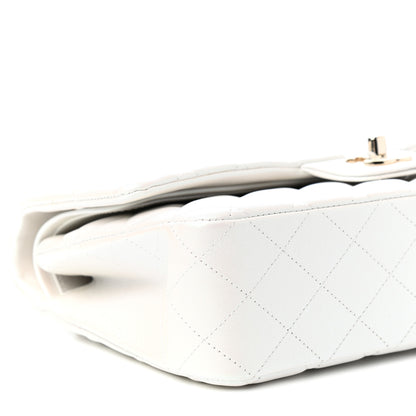 Chanel Iridescent Calfskin Quilted Medium Double Flap White 8 of 11