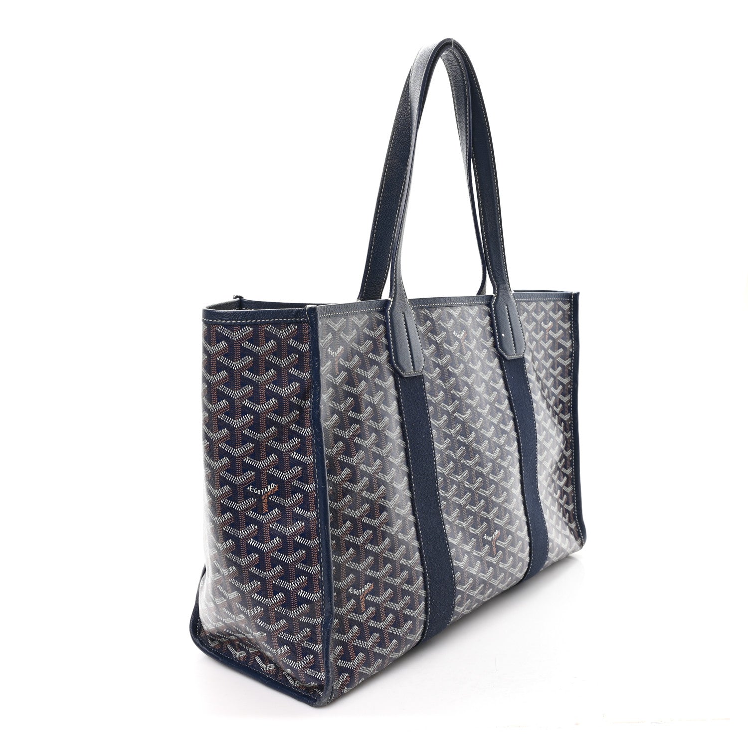 Goyard Goyardine Villette Tote Blue 3 of 12