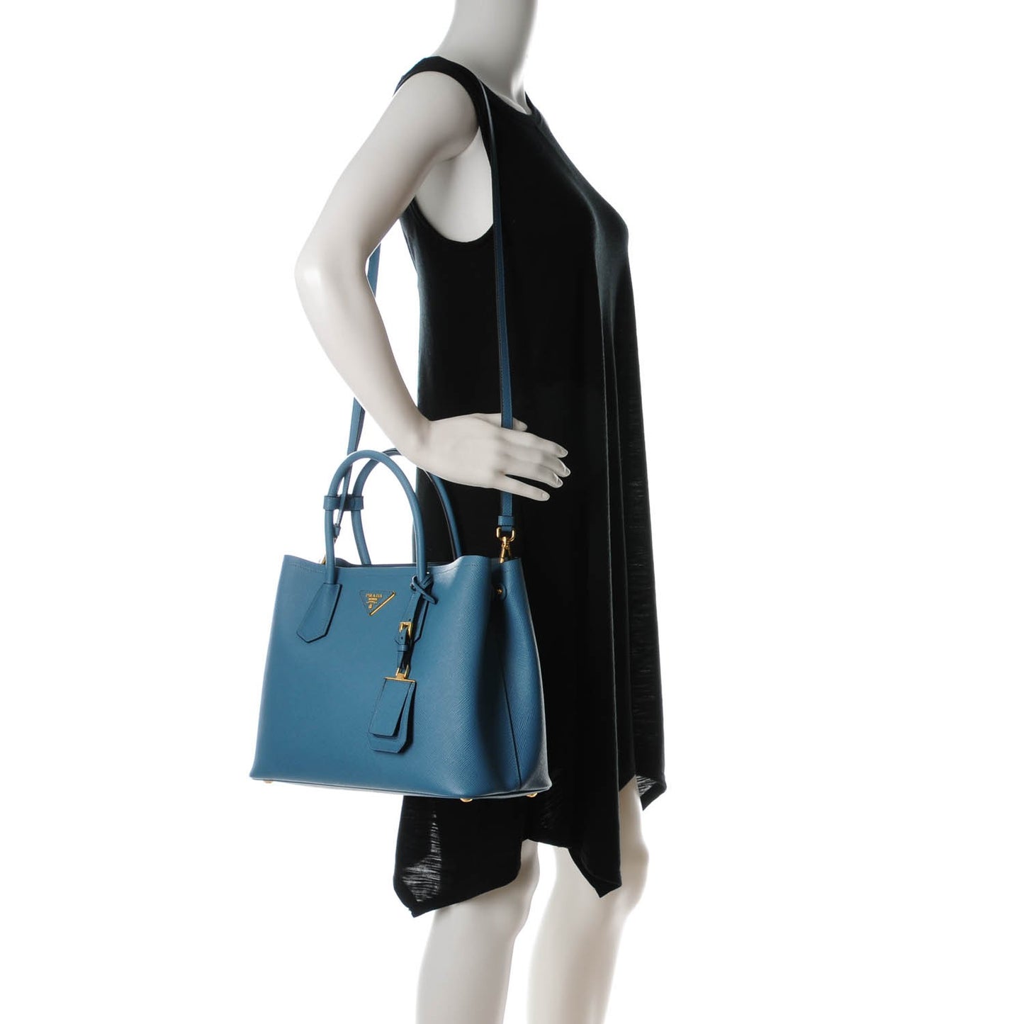 Saffiano Cuir Small Double Bag Aviazione