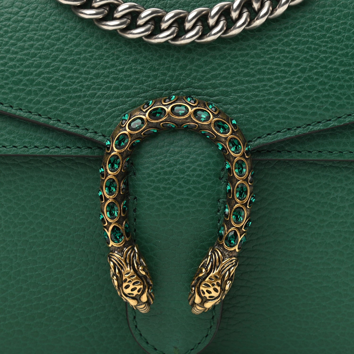 Gucci Calfskin Mini Dionysus Shoulder Bag Emerald 8 of 10