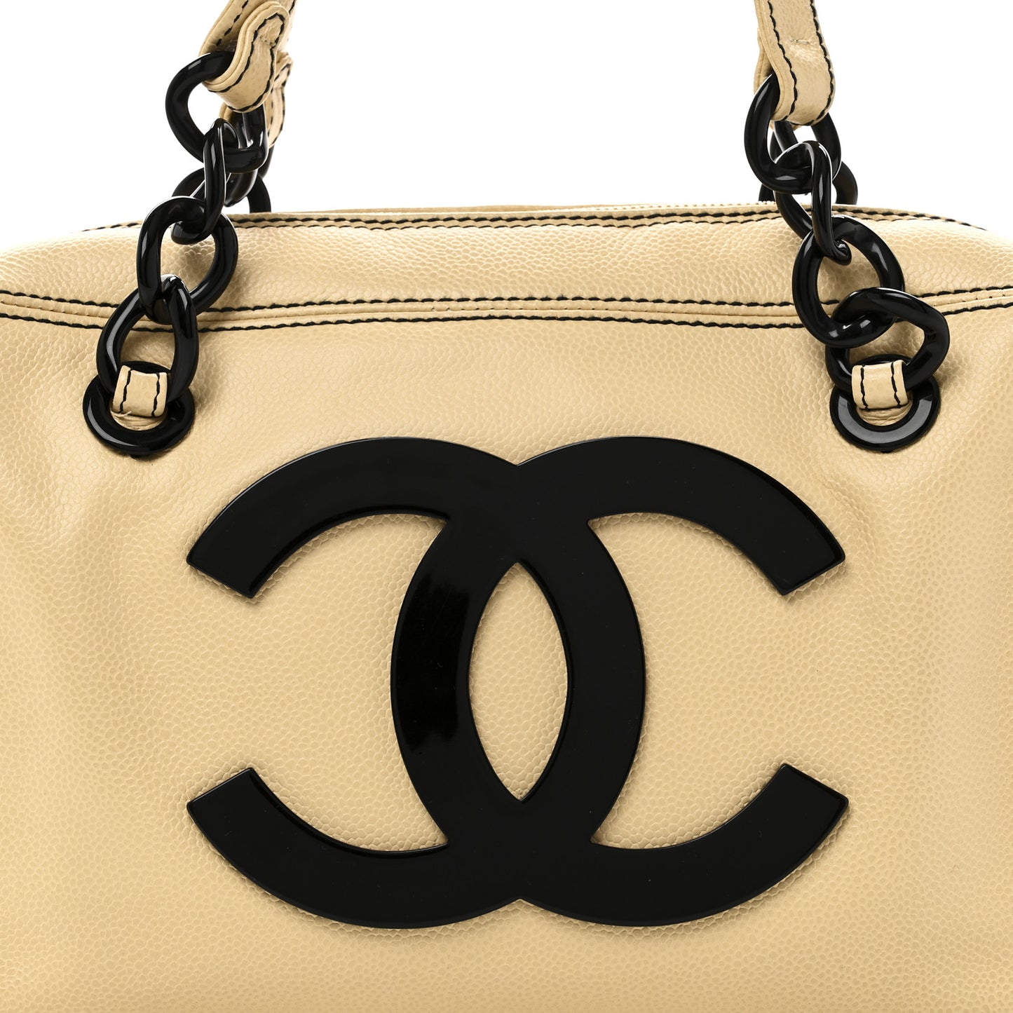 Caviar Bekko Chain CC Bowler Beige