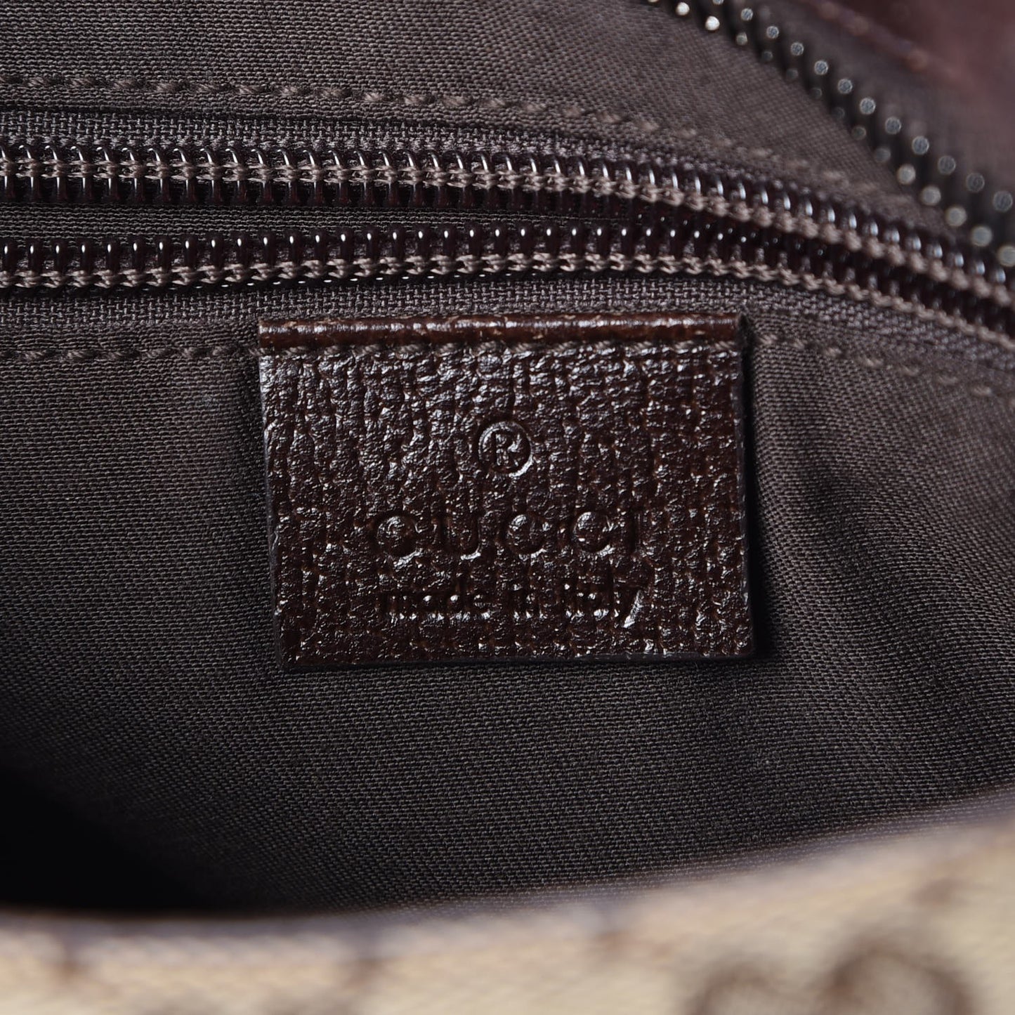 Monogram Flat Messenger Bag Dark Brown