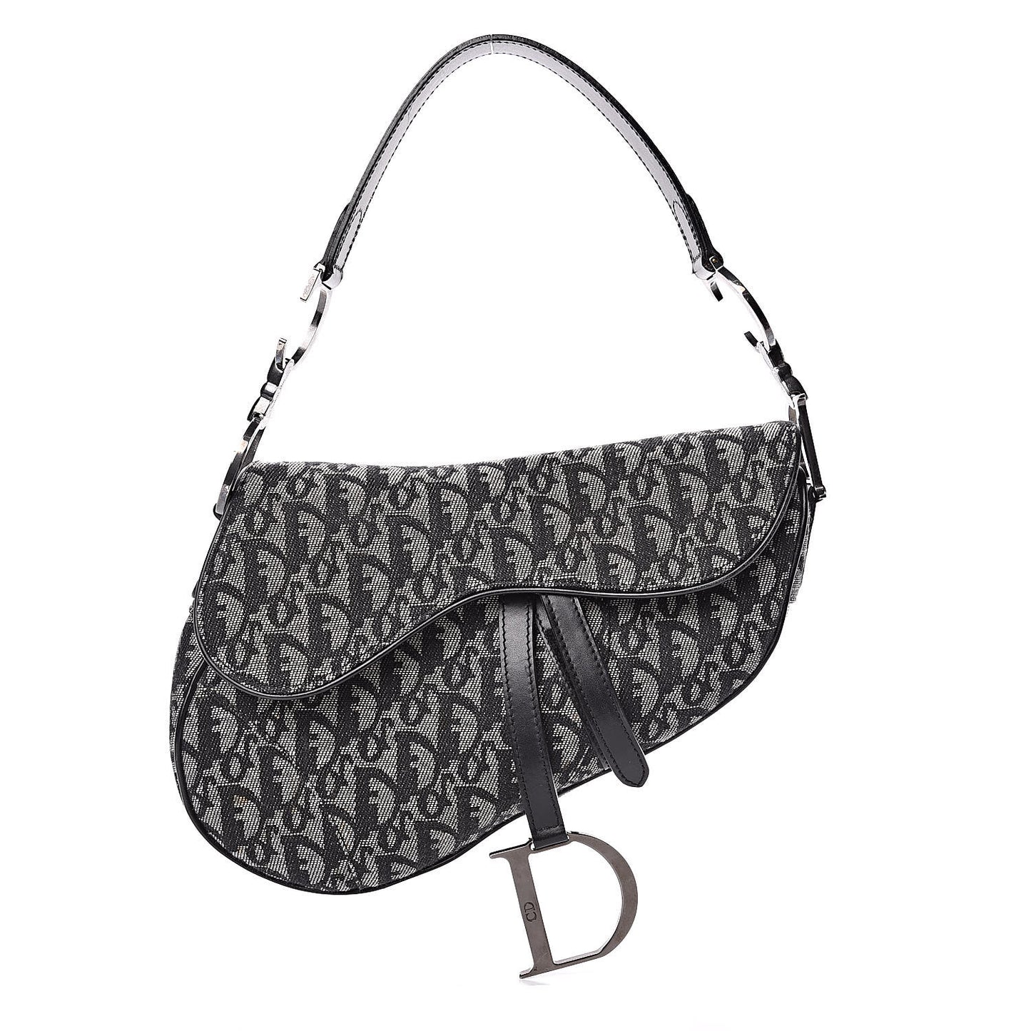 Monogram Saddle Bag Black